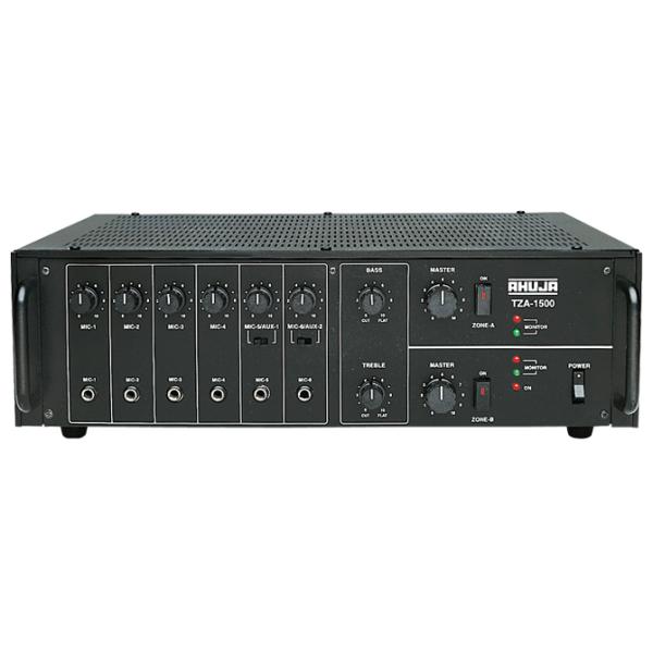 AHUJA TZ1500 Amplifier امبلي فير اهوجا قسمين 100وات لكل قسم صناعة هندية مناسب للمساجد والمدارس وغيرها 