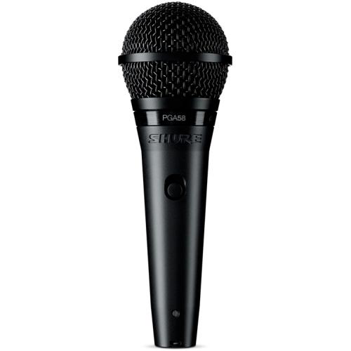 SHURE PGA58 Dynamic Vocal Mic لاقط صوت من شور تقنية أمريكية مناسب للصوت البشري والأيقاعات جودة في الصوت 
